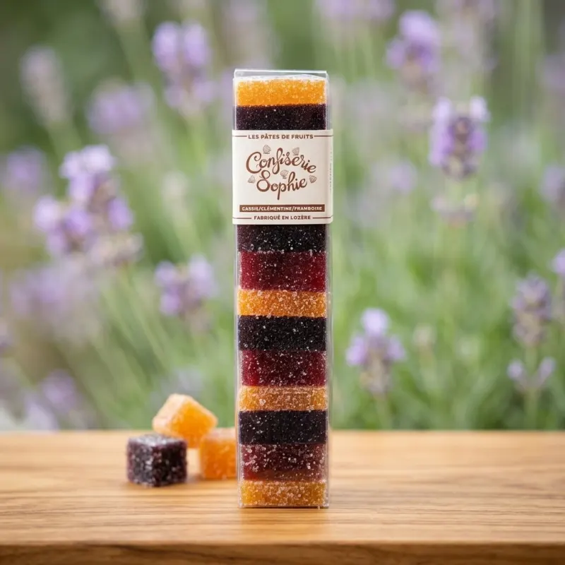 Photo de Assortiment de 3 variétés de pâte de fruits