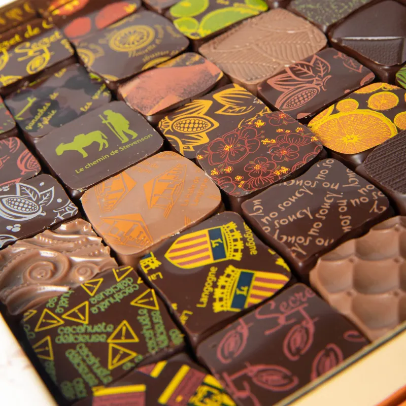 Photo de Assortiment de chocolats pralinés et ganaches