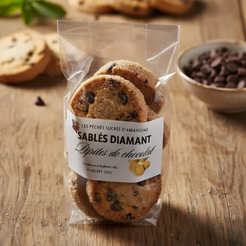 Photo de Sablé diamant aux pépites de chocolat